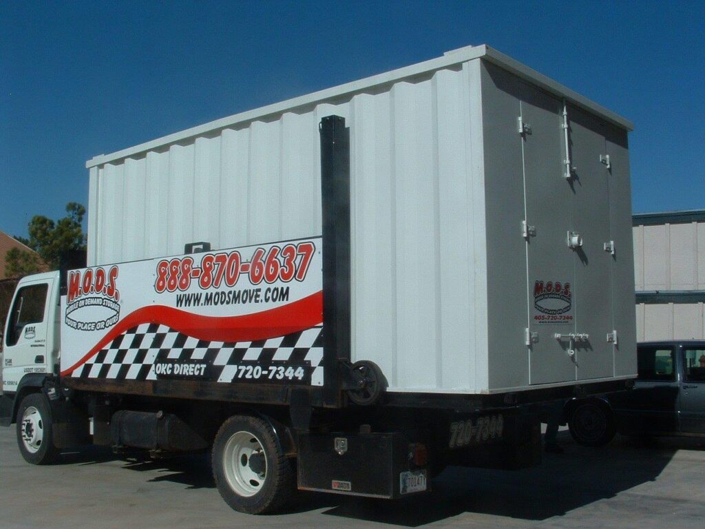 MODS Storage container rental delivered to home in Weatherford Texas