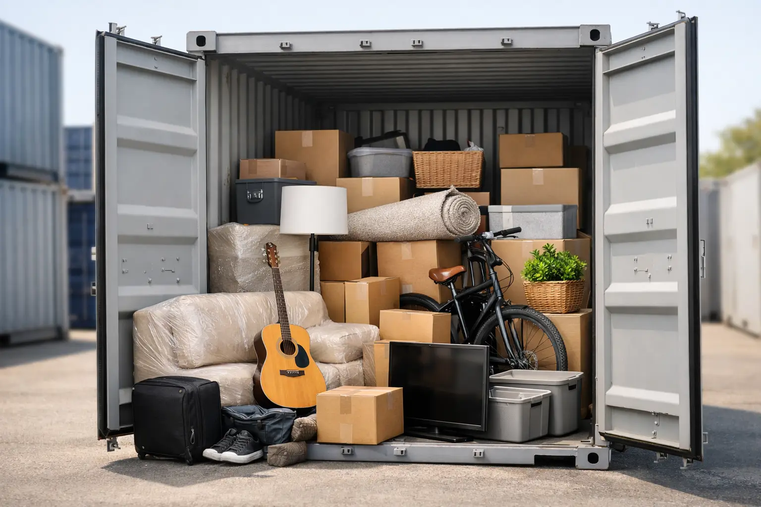 What Can Fit in a Storage Container for a Move?